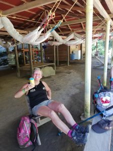 lynn chilling with a drink