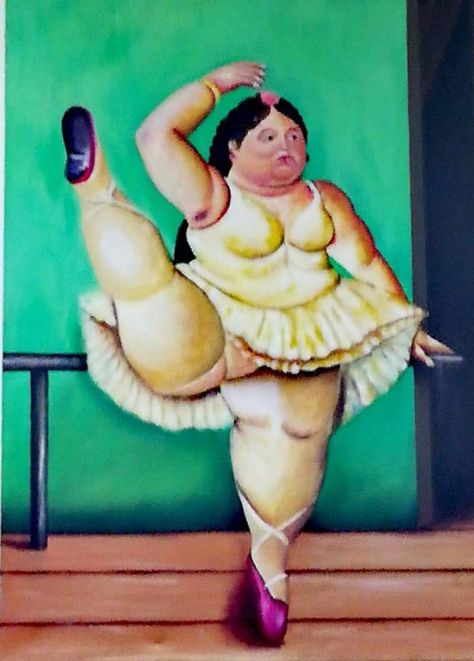 Botero painting in Bogota, Colombia