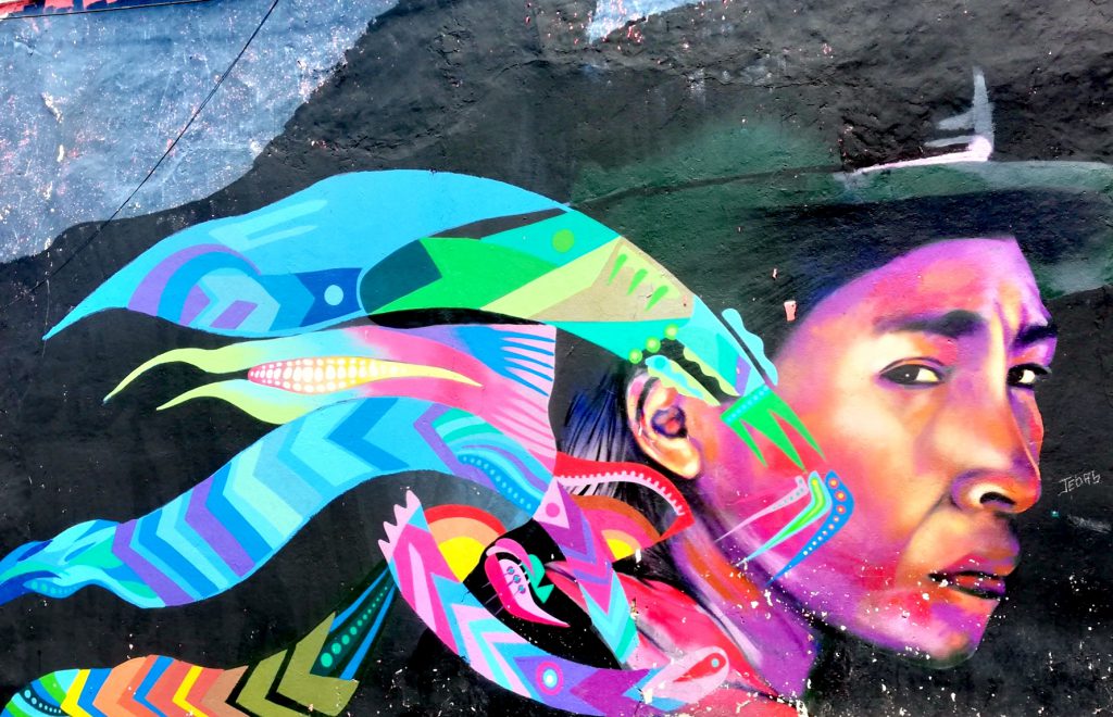 Beautiful graffiti in Bogota, Colombia