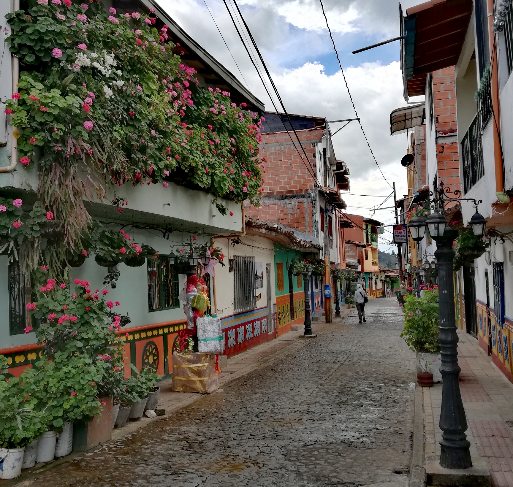 Beautiful houses in Guatape, Colombia