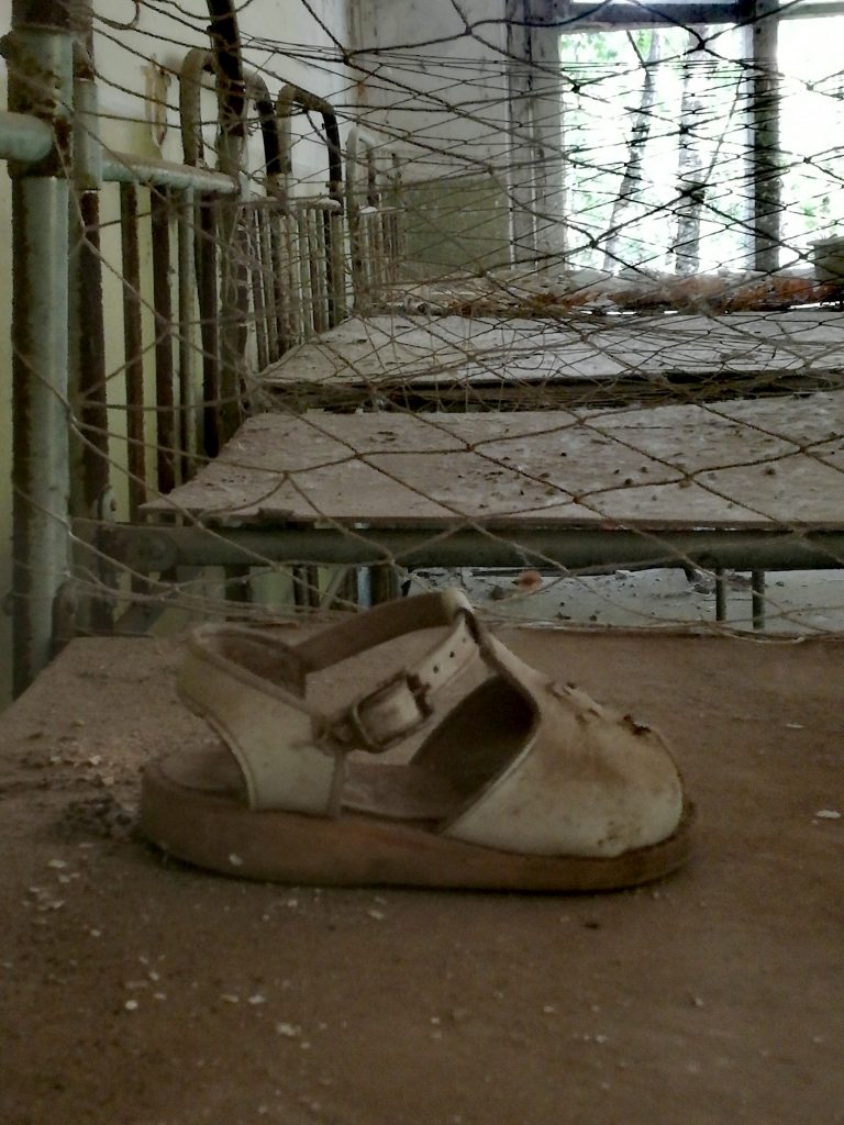chernobyl child shoe