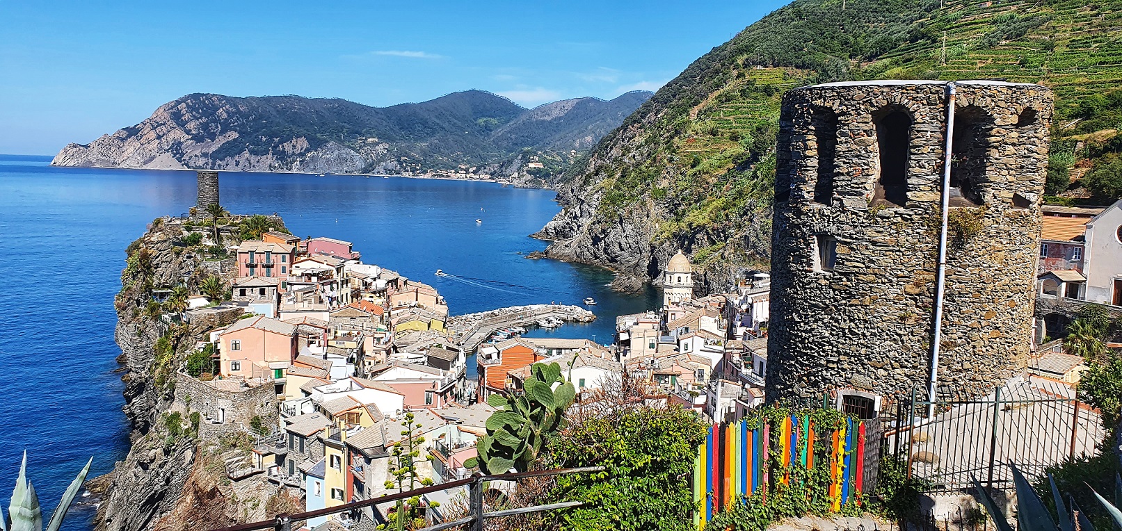 view of the village from the old watchtower