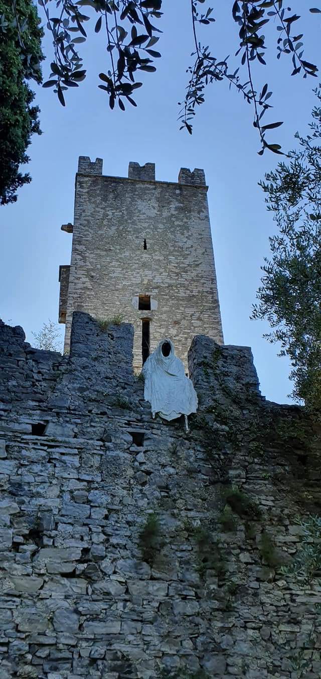 a ghost guards the castle entrance