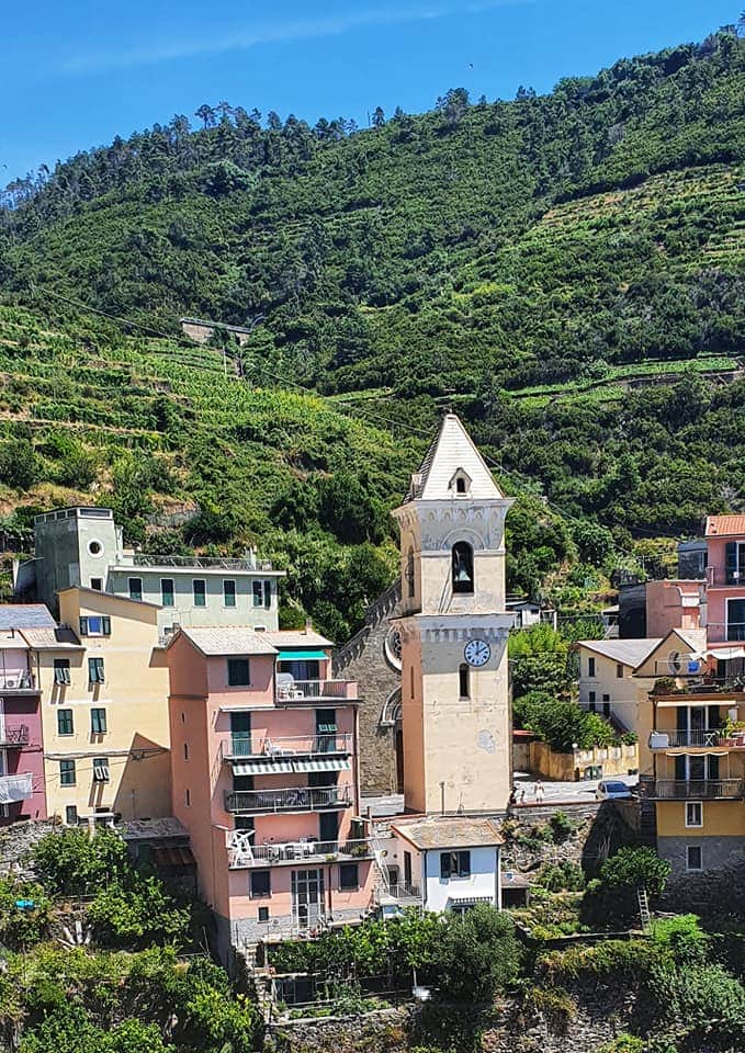 looking across at manarola