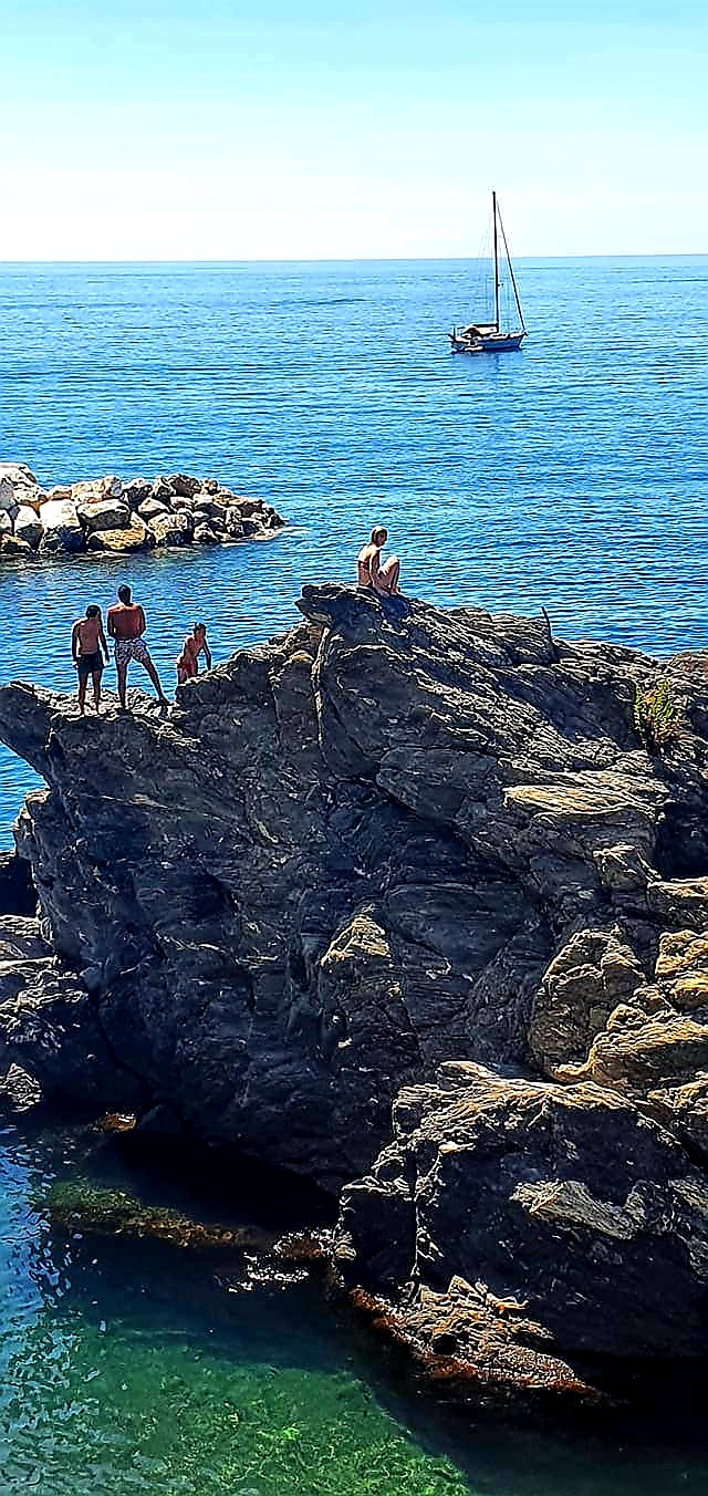 on the rocks