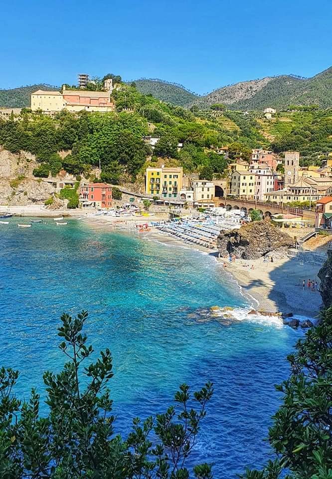 view of monterosso from the vernazza trail