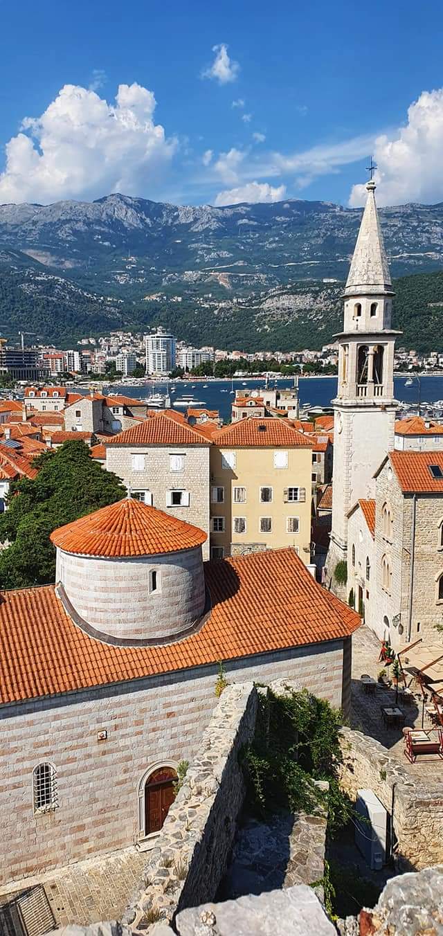 buildings view from budva fortress