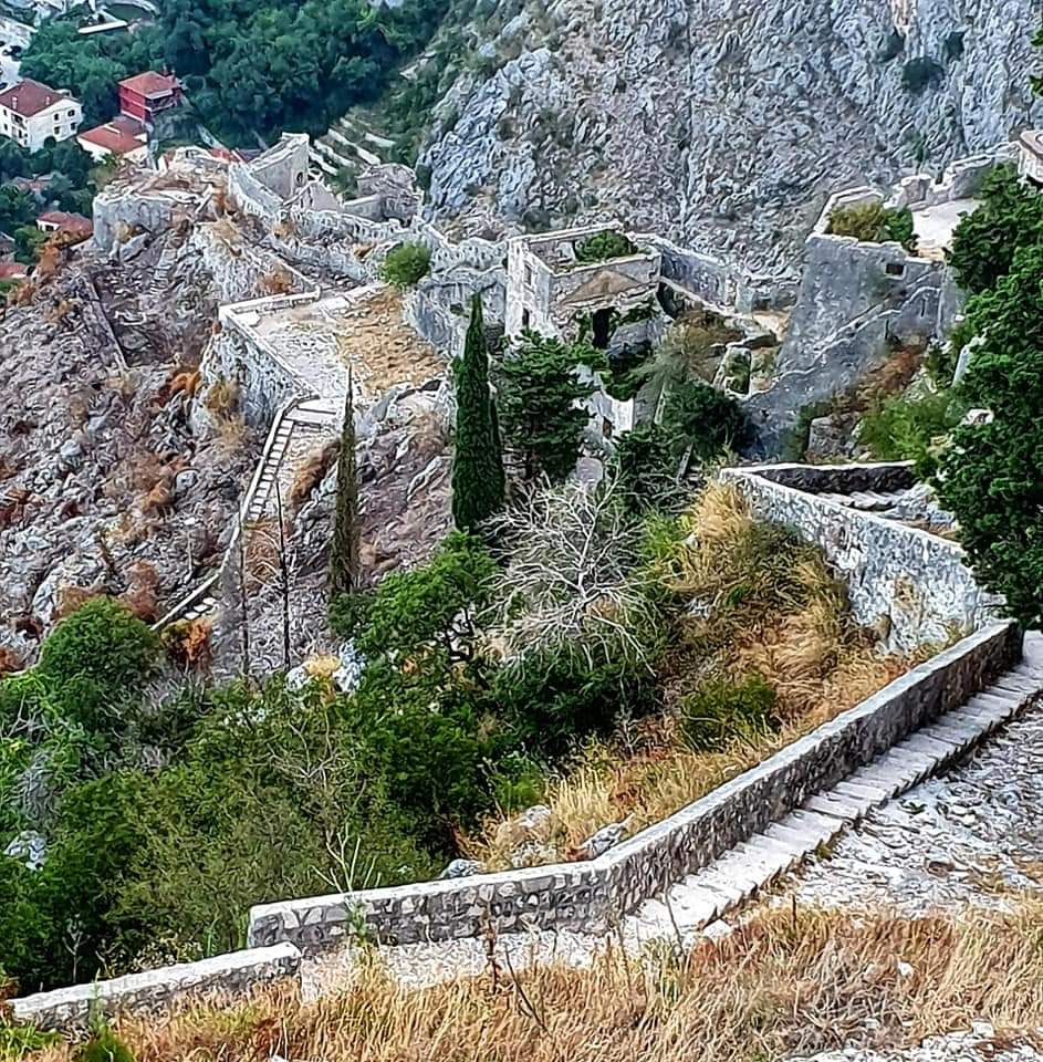 kotor fortress -looking down