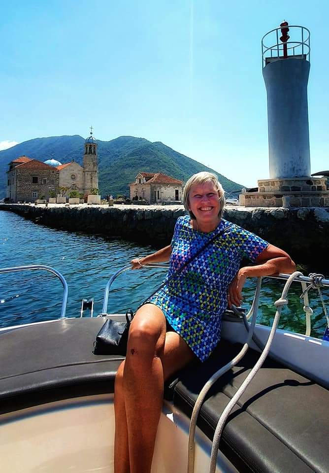 our lady of the rocks church -lynn on boat