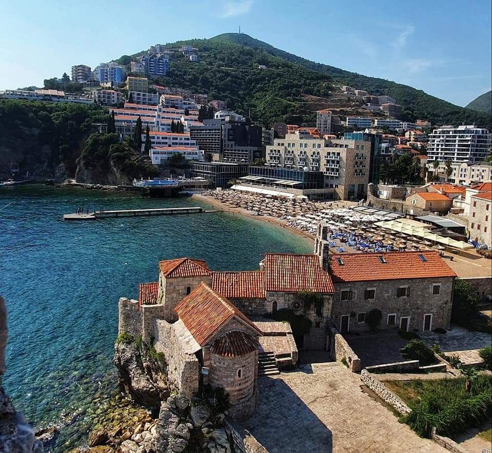 view from budva fortress