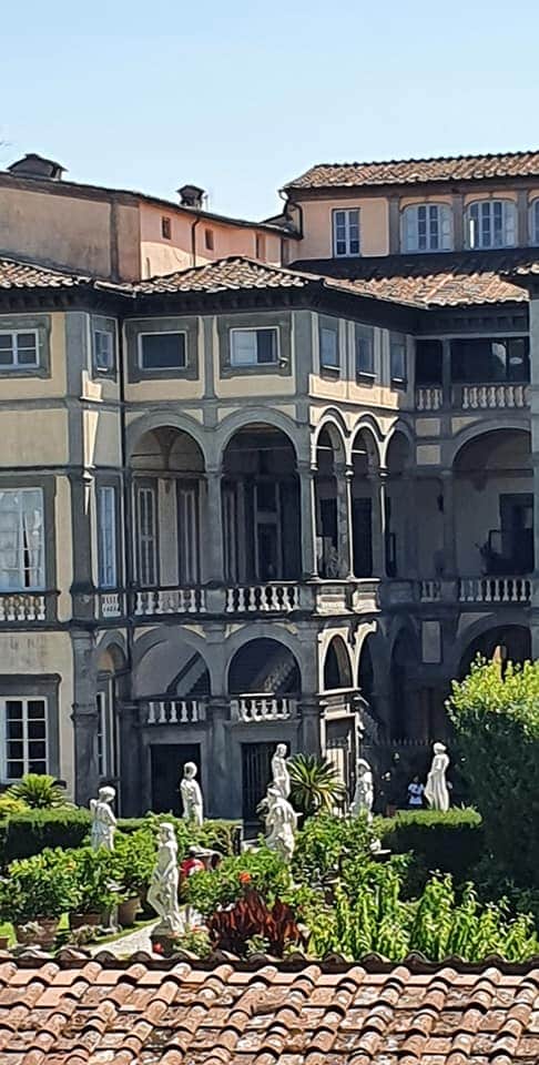 view of palazzo pfanner from the city walls