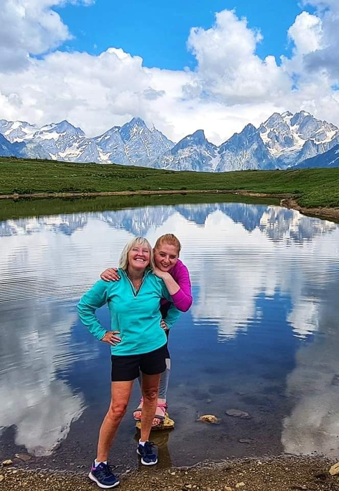 me and Sophie at Koruldi lakes Svaneti