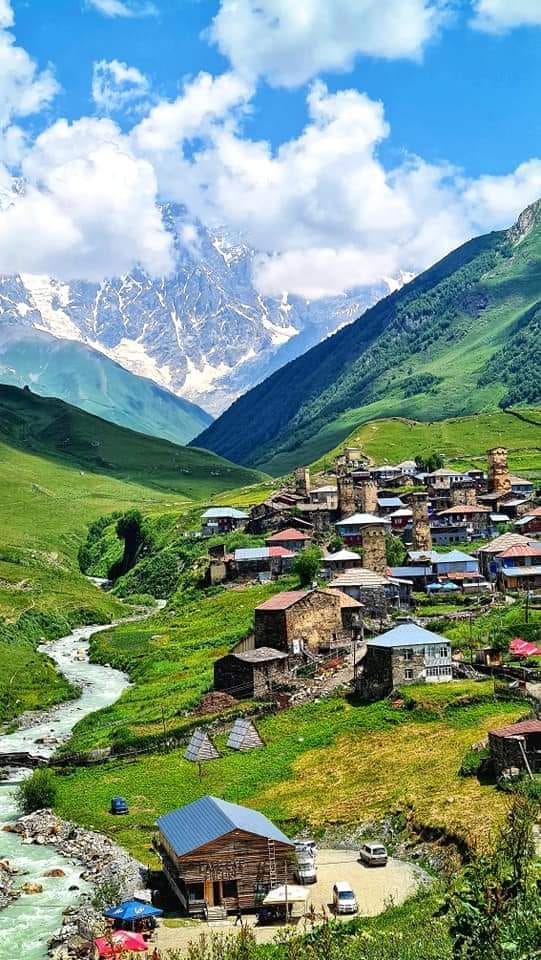 the village of Ushguli in Svaneti