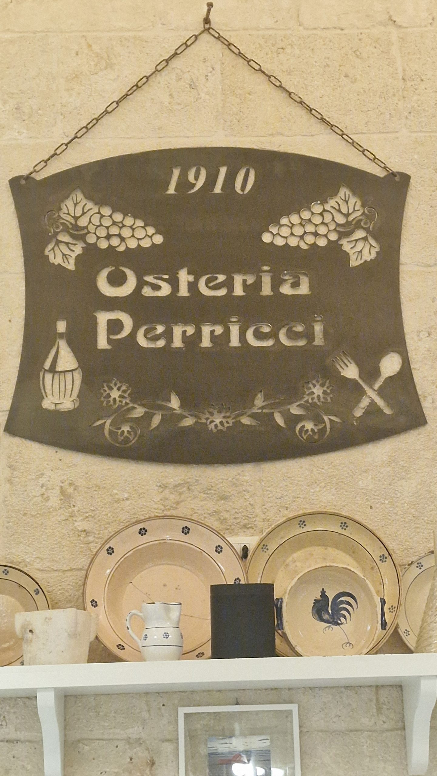 The most famous restaurant in Monopoli, Puglia