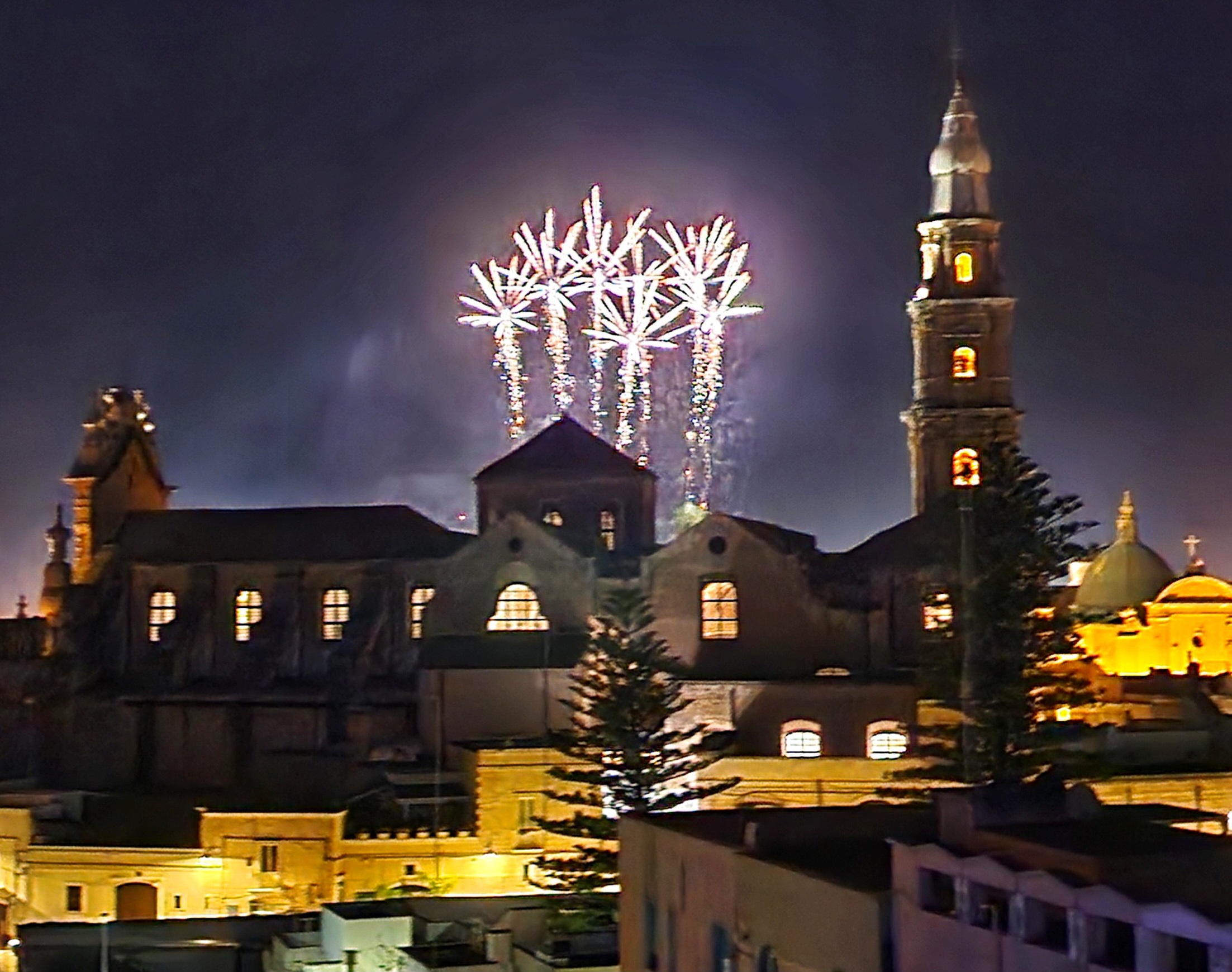Fireworks in Monopoli, Puglia, Italy